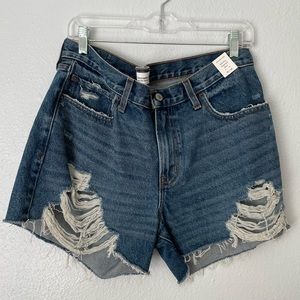 Abercrombie & Fitch Midrise Boyfriend Denim Shorts